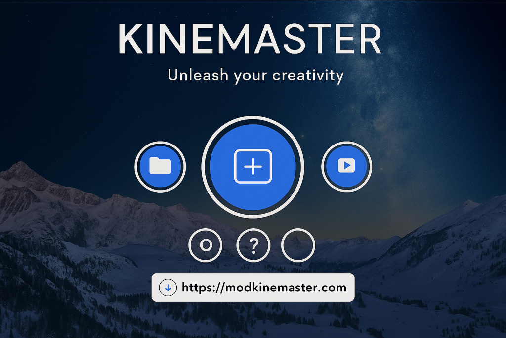 Blue KineMaster Diamond APK 2025