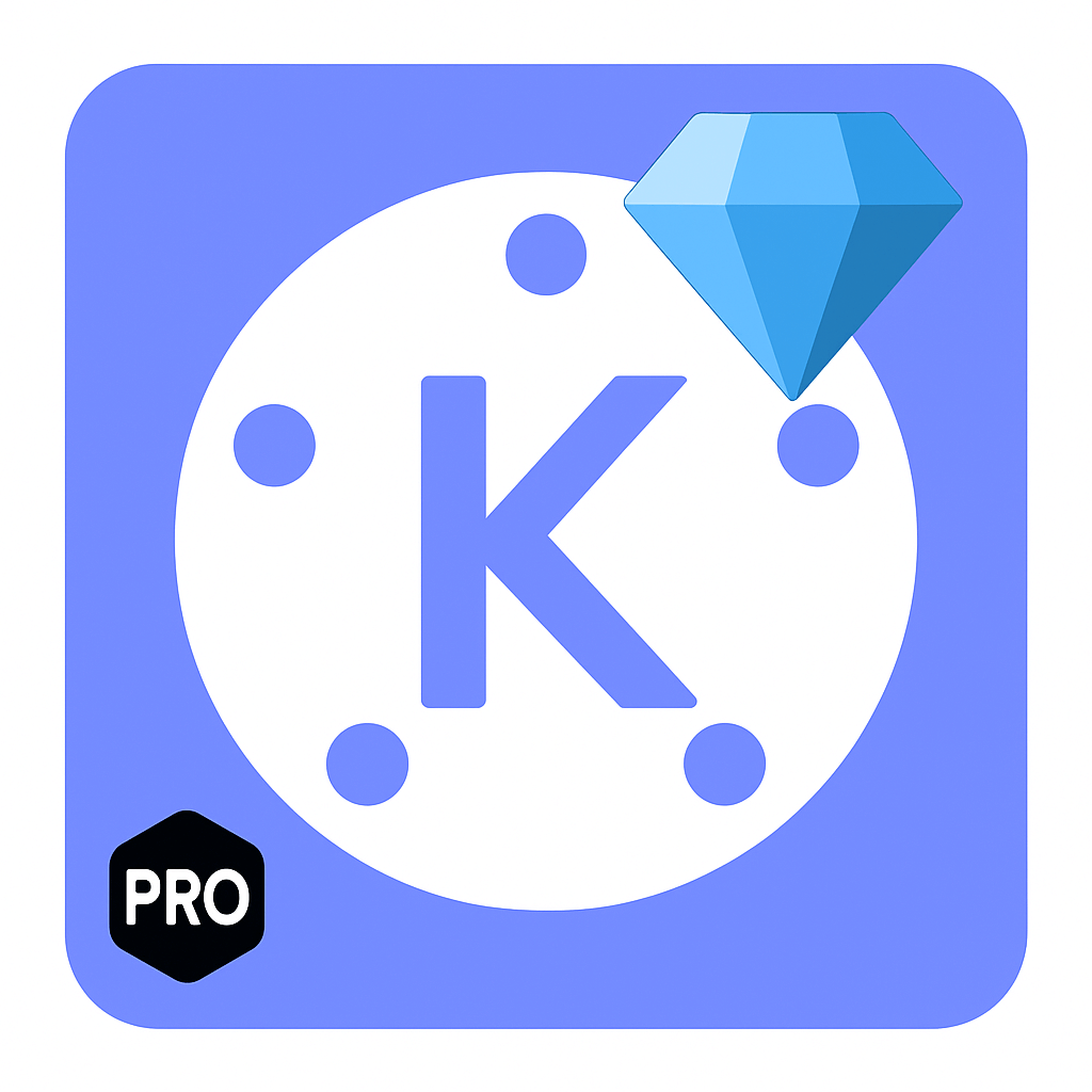 Blue KineMaster Diamond APK 2025